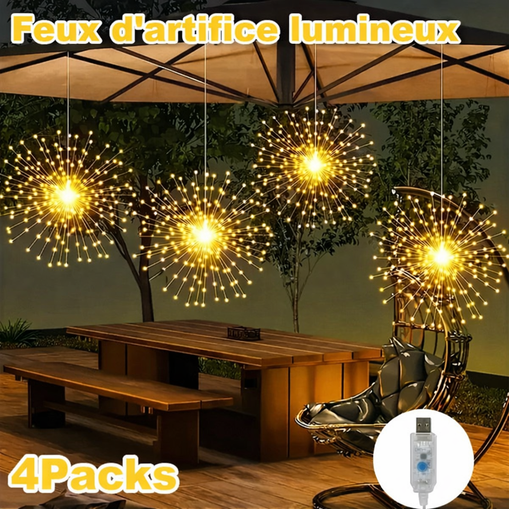 Guirlandes Lumineuse Feu d’Artifice USB