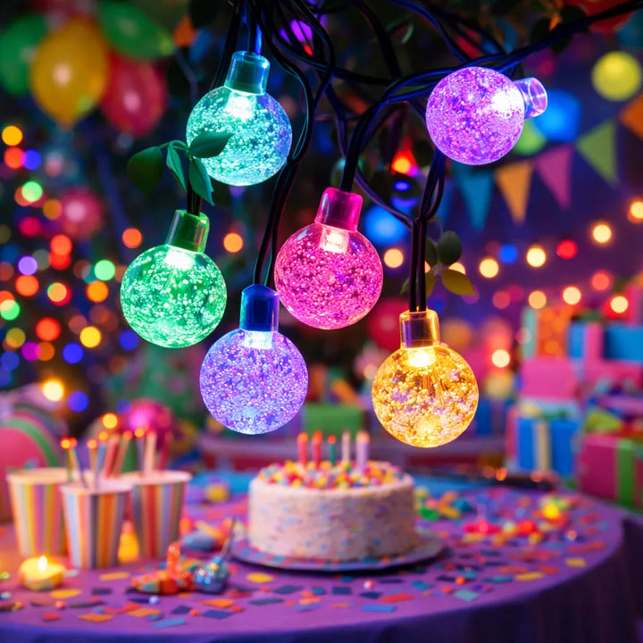 Guirlandes Lumineuse Multicolore Solaire 
