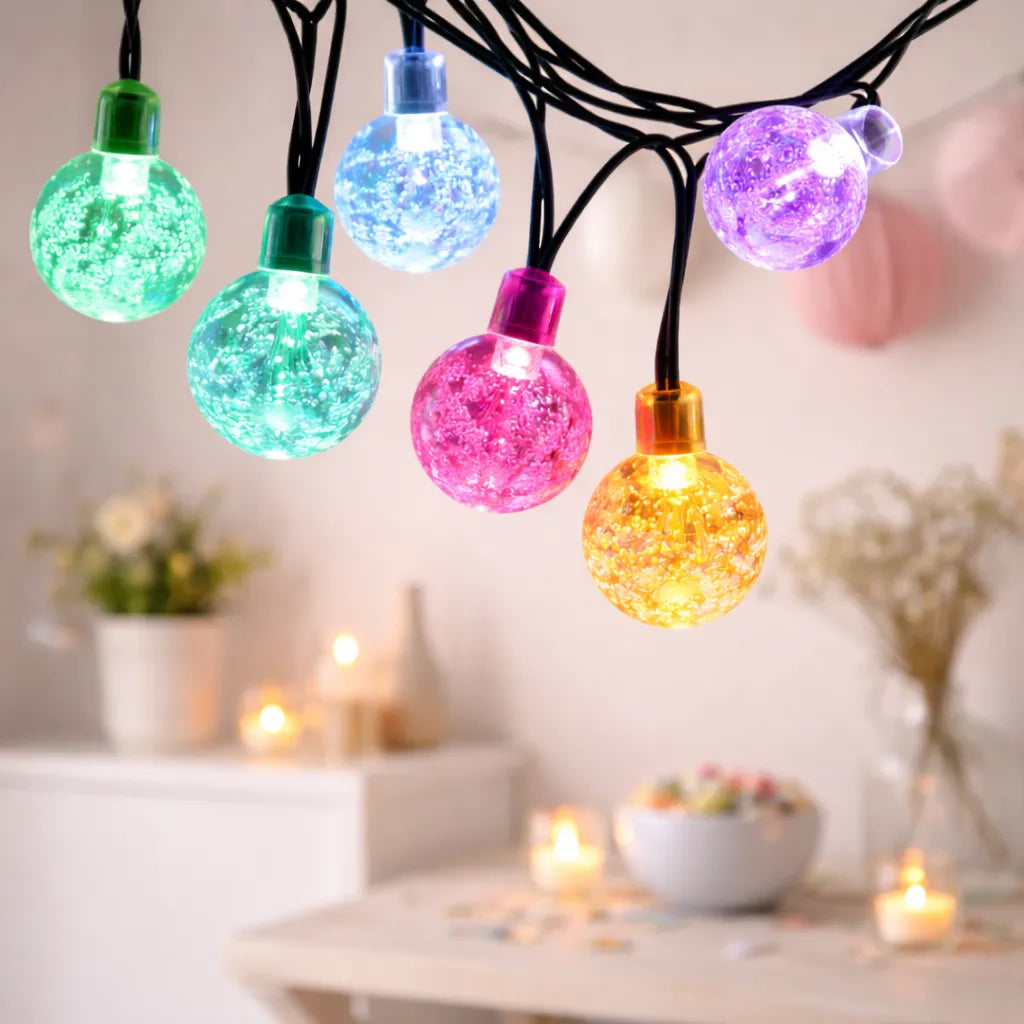 Guirlandes Lumineuse Multicolore Solaire Festive