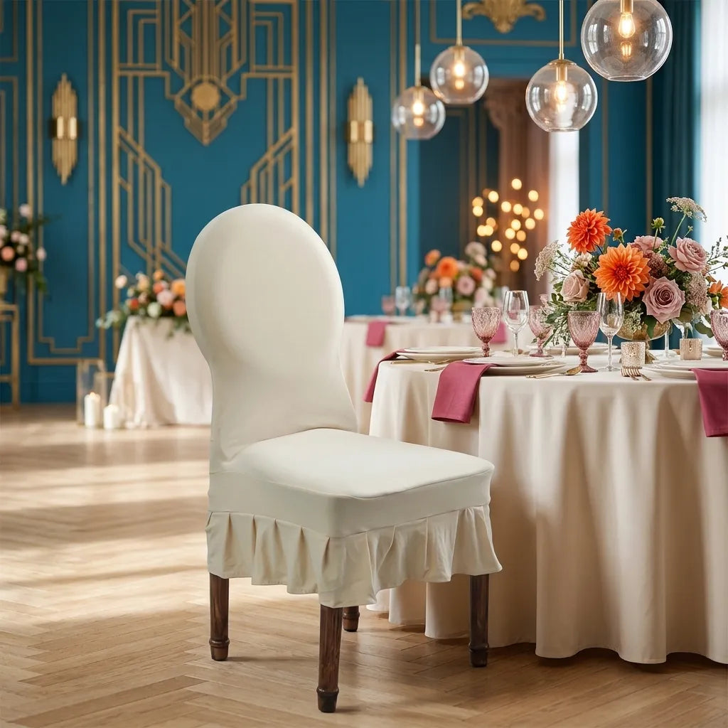 Housse Ivoire pour Chaise de Mariage Propre