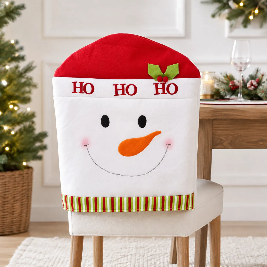 Housse de Chaise Blanche Bonhomme Pratique