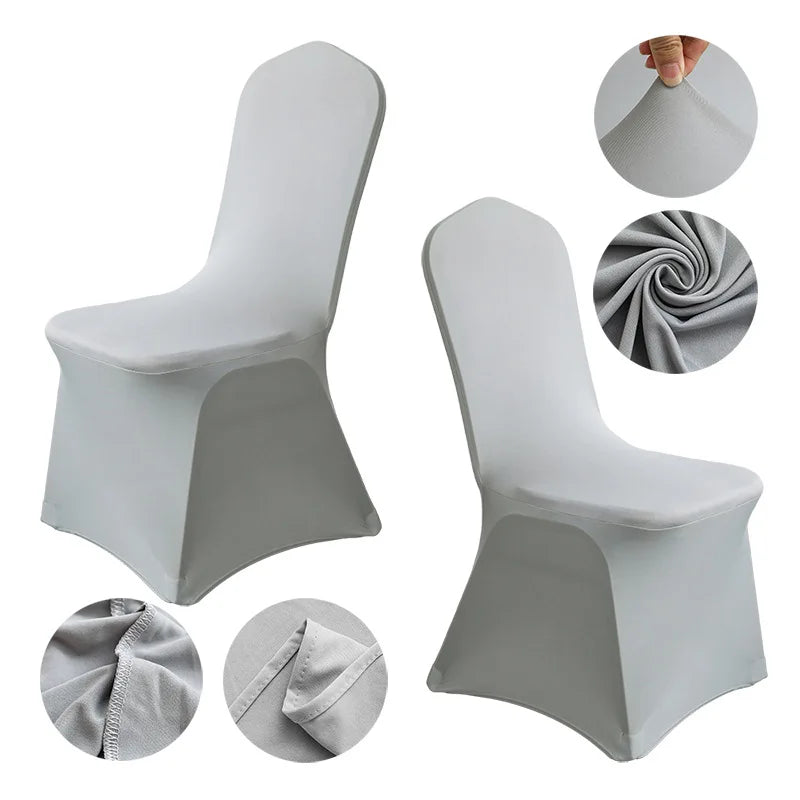 Housse de Chaise Grise Décorative Chic