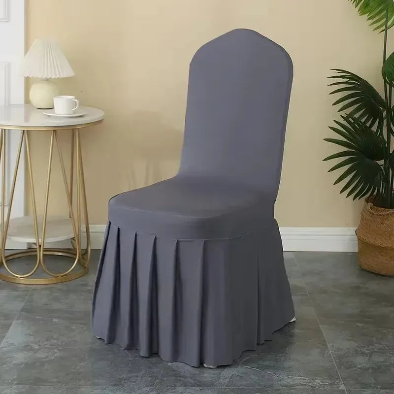 Housse de Chaise Grise Mariage Unique