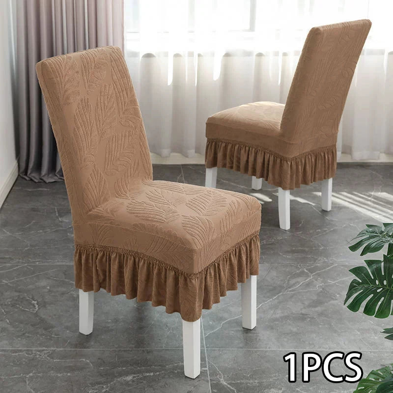 Housse de Chaise Mariage Epaisse Marron Design