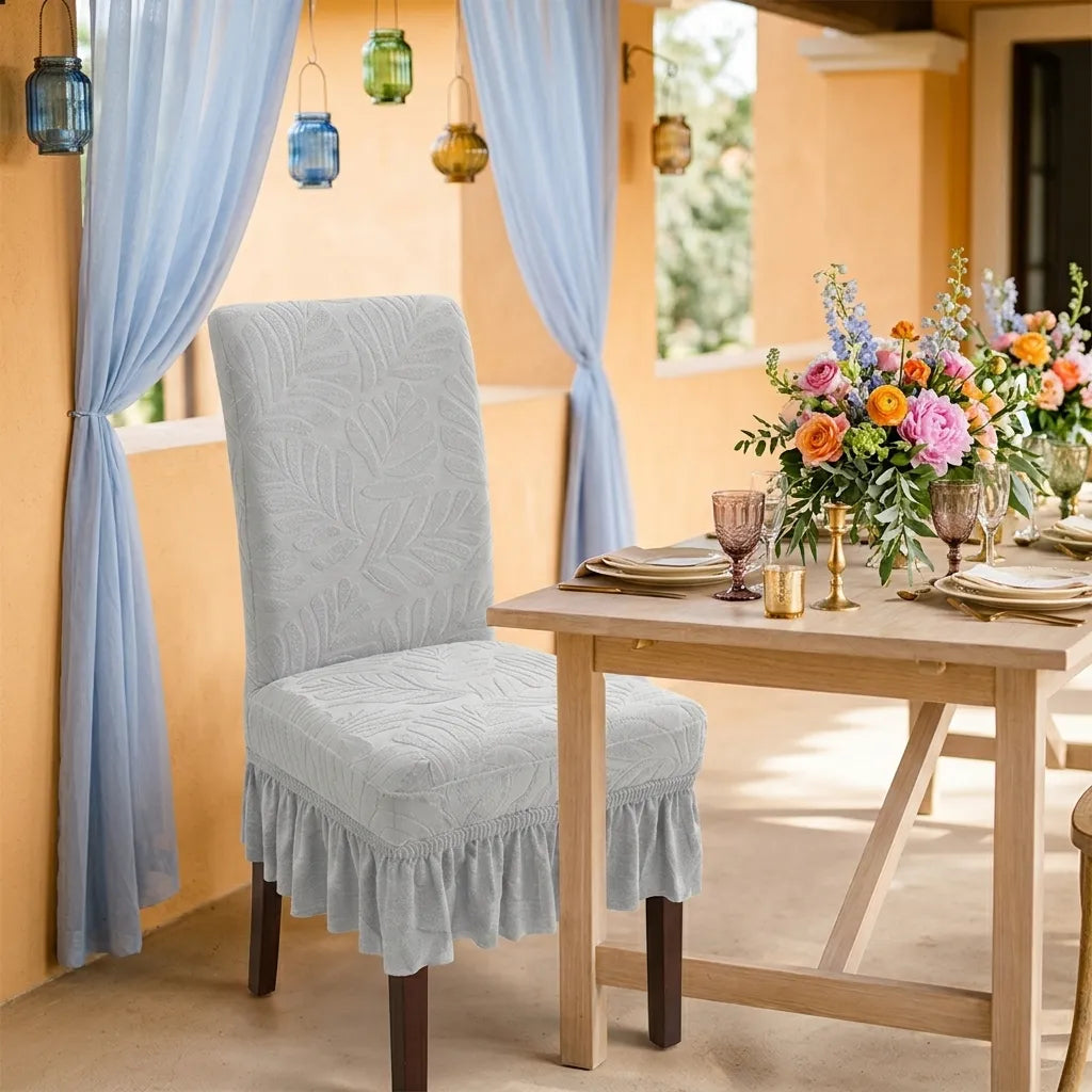 Housse de Chaise Mariage Epaisse à texture Cool