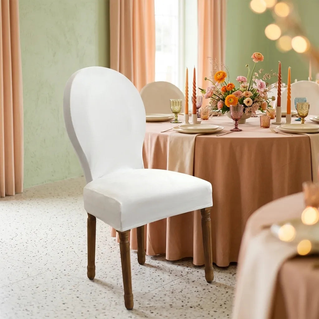 Housse de Chaise Mariage Veloutée Propre