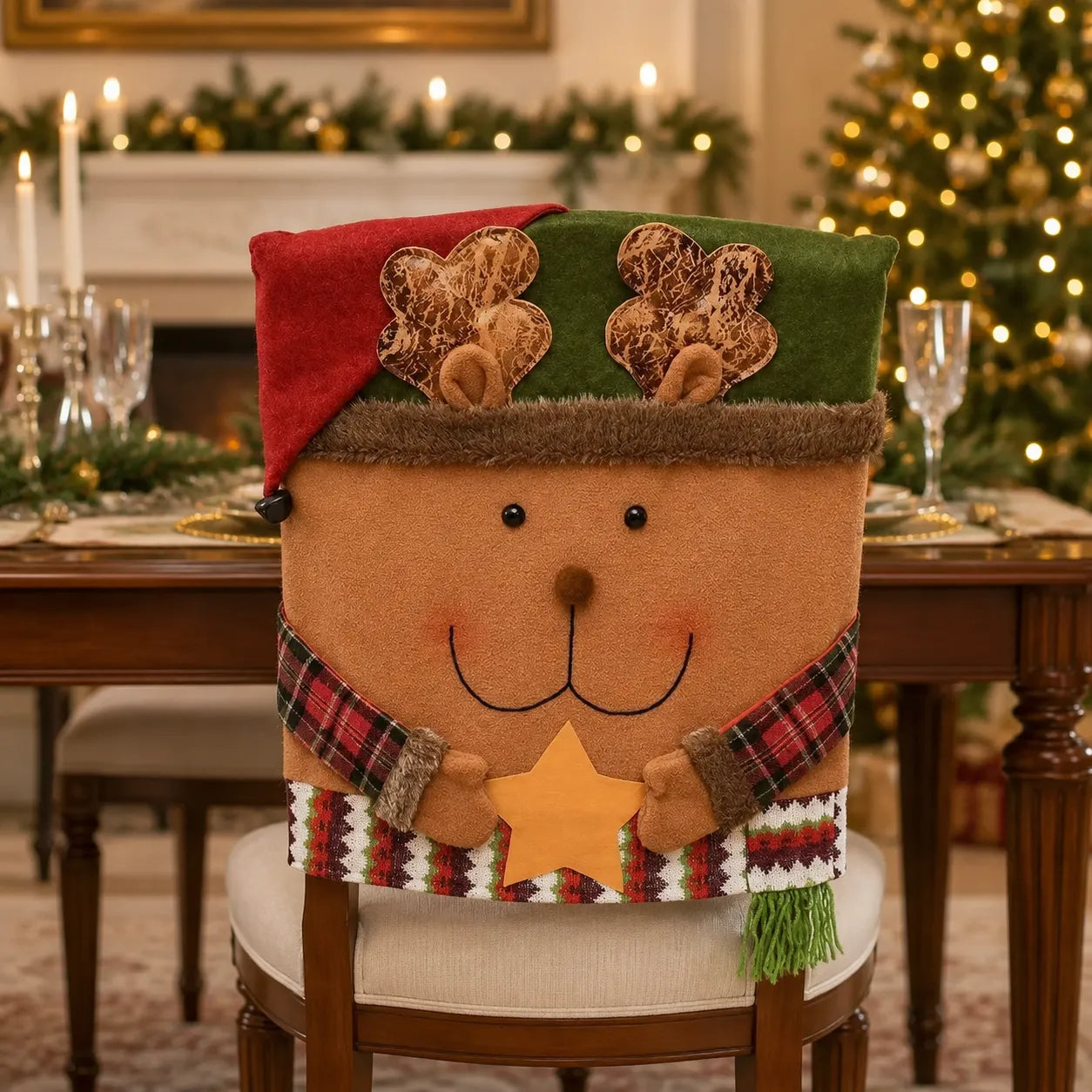 Housse de Chaise Noël Mignonne Pratique