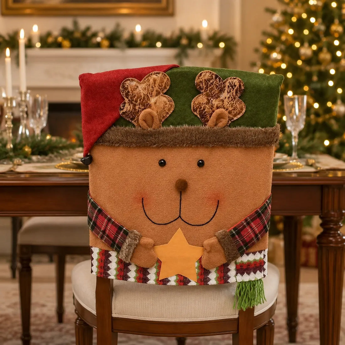 Housse de Chaise Noël Mignonne Pratique