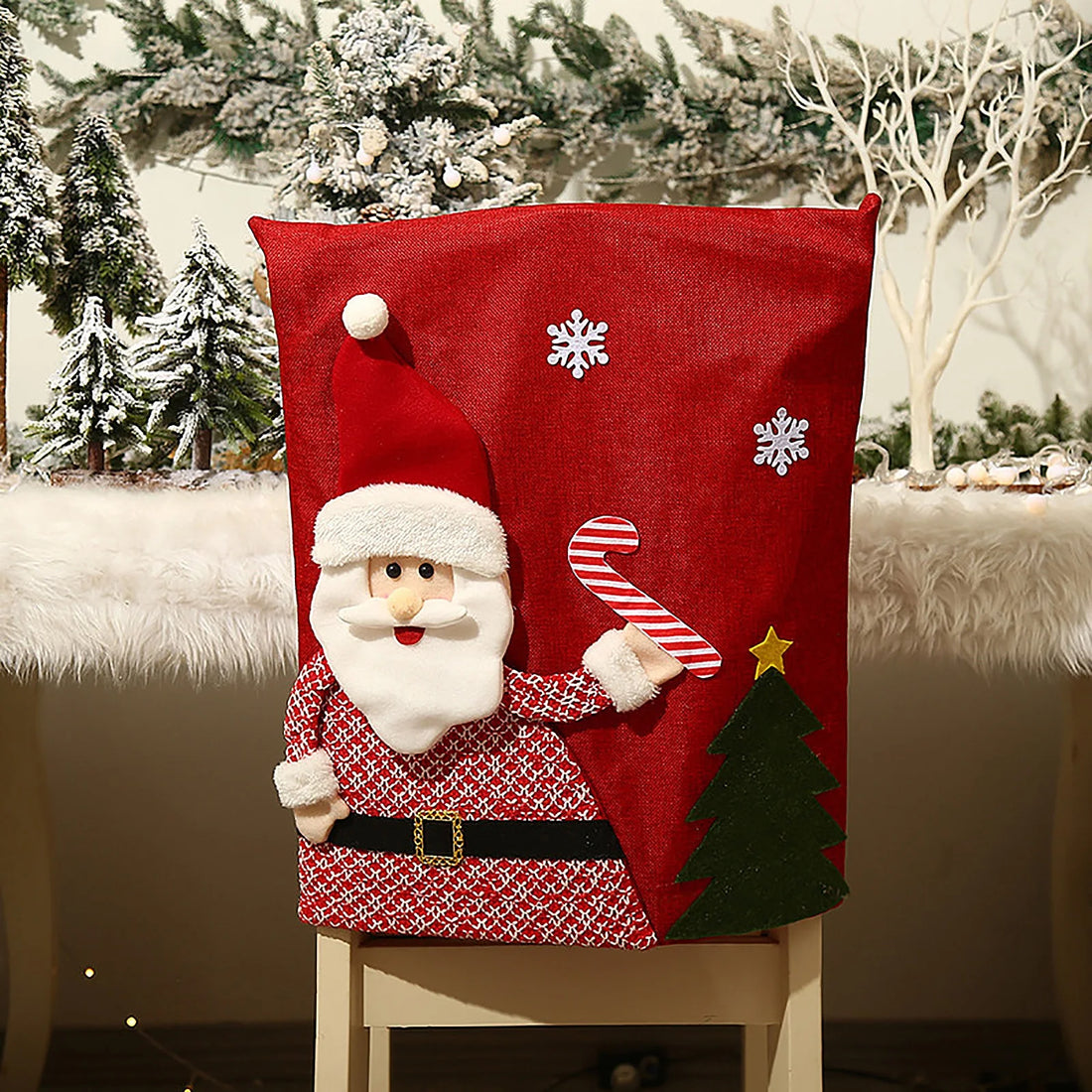 Housse de Chaise Père Noël Rouge