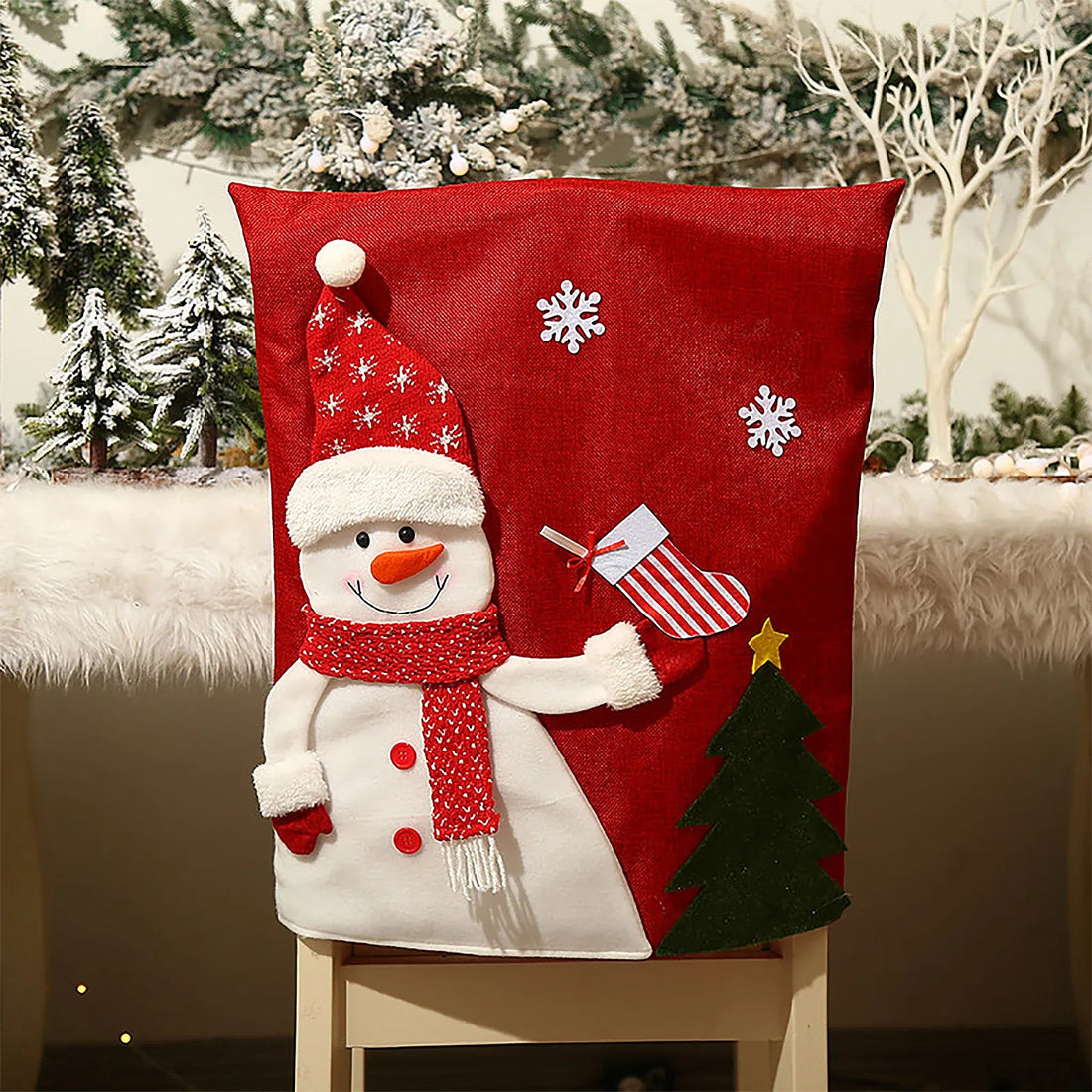 Housse de Chaise Petit Bonhomme de Neige Originale