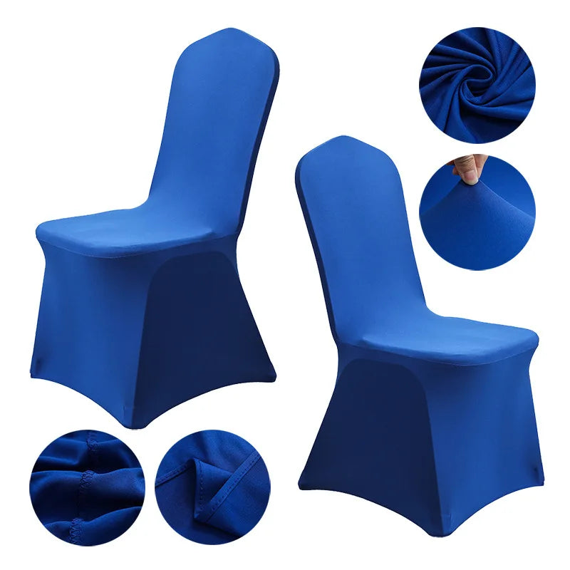 Housse de Chaise Pliante Extensible Bleue Chic