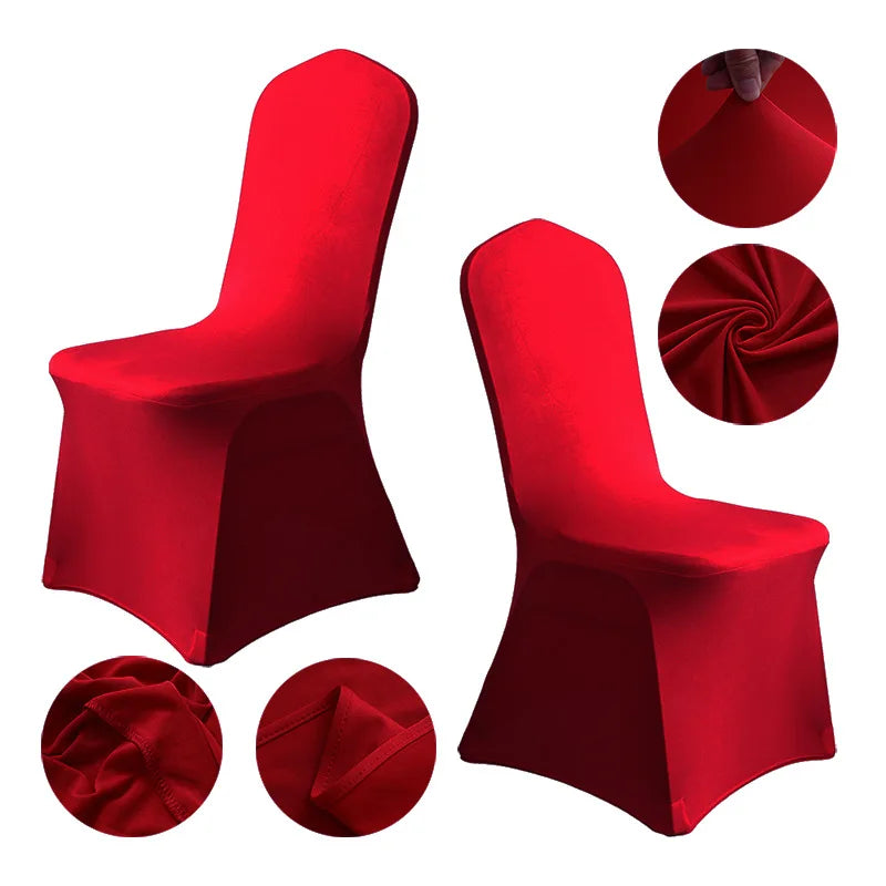 Housse de Chaise Pliante Mariage Rouge Vin Chic