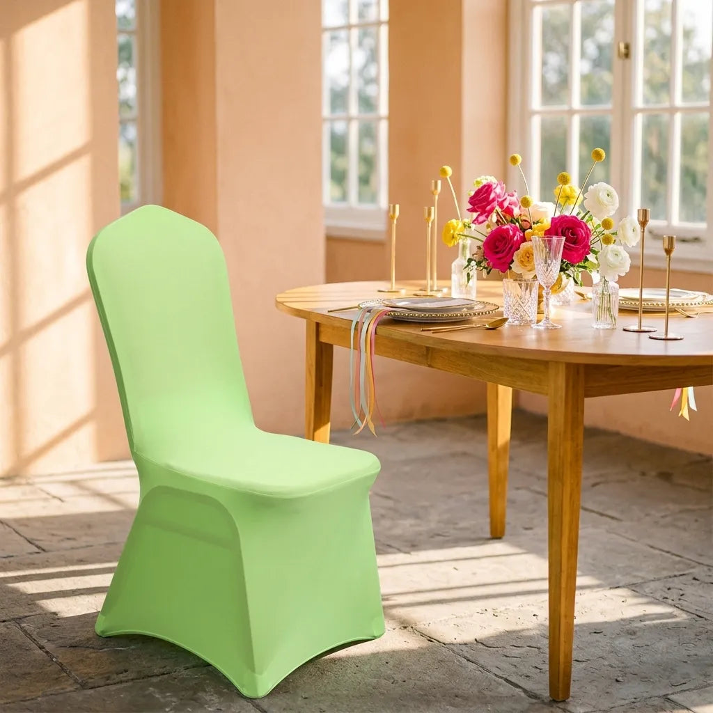 Housse de Chaise Pliante Mariage Verte Claire
