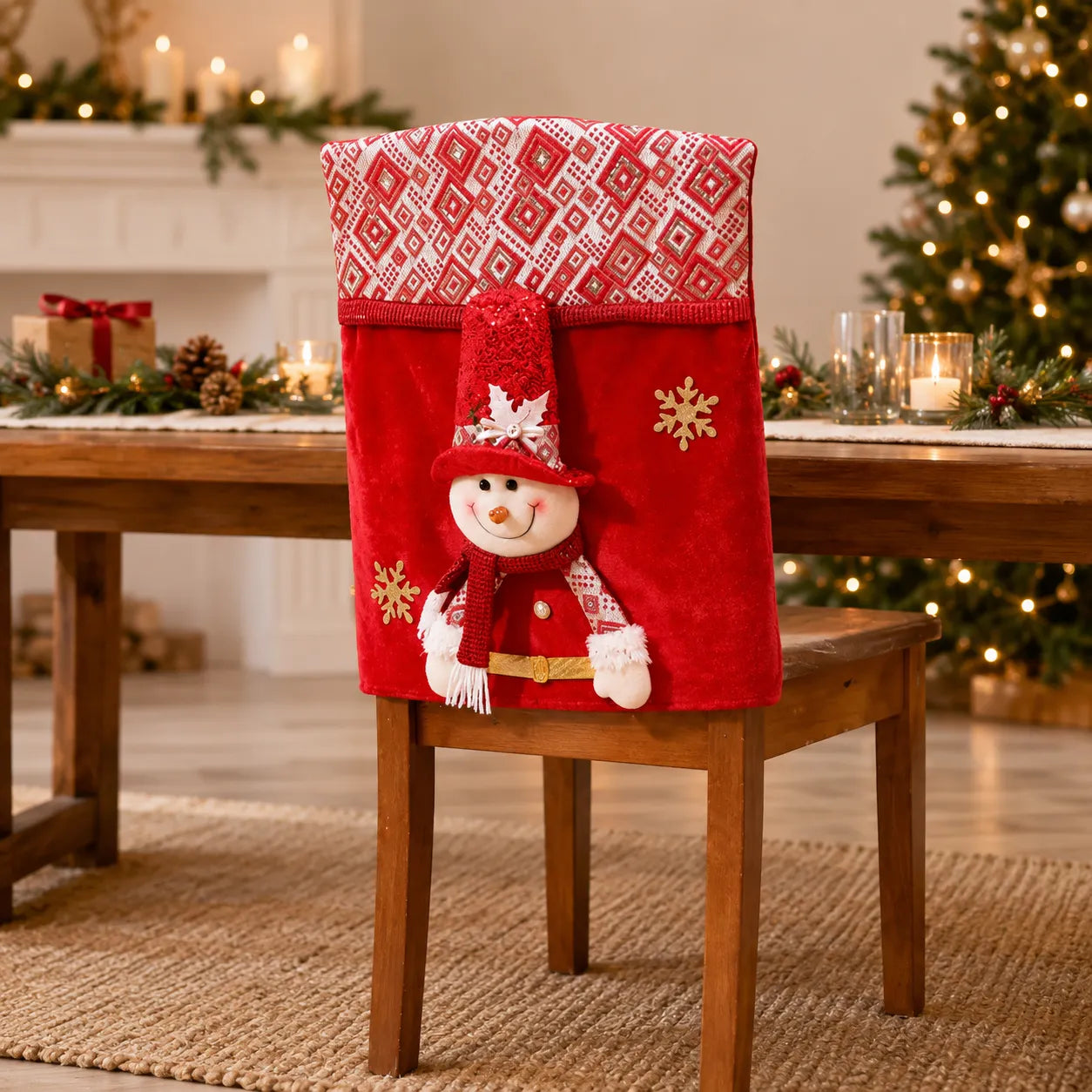 Housse de Chaise Rouge 3D Originale