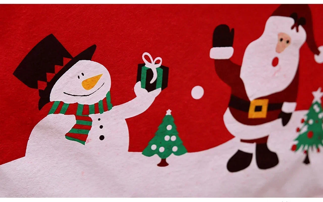 Housse de Dossier de Chaise Bonhomme de Neige Graphique