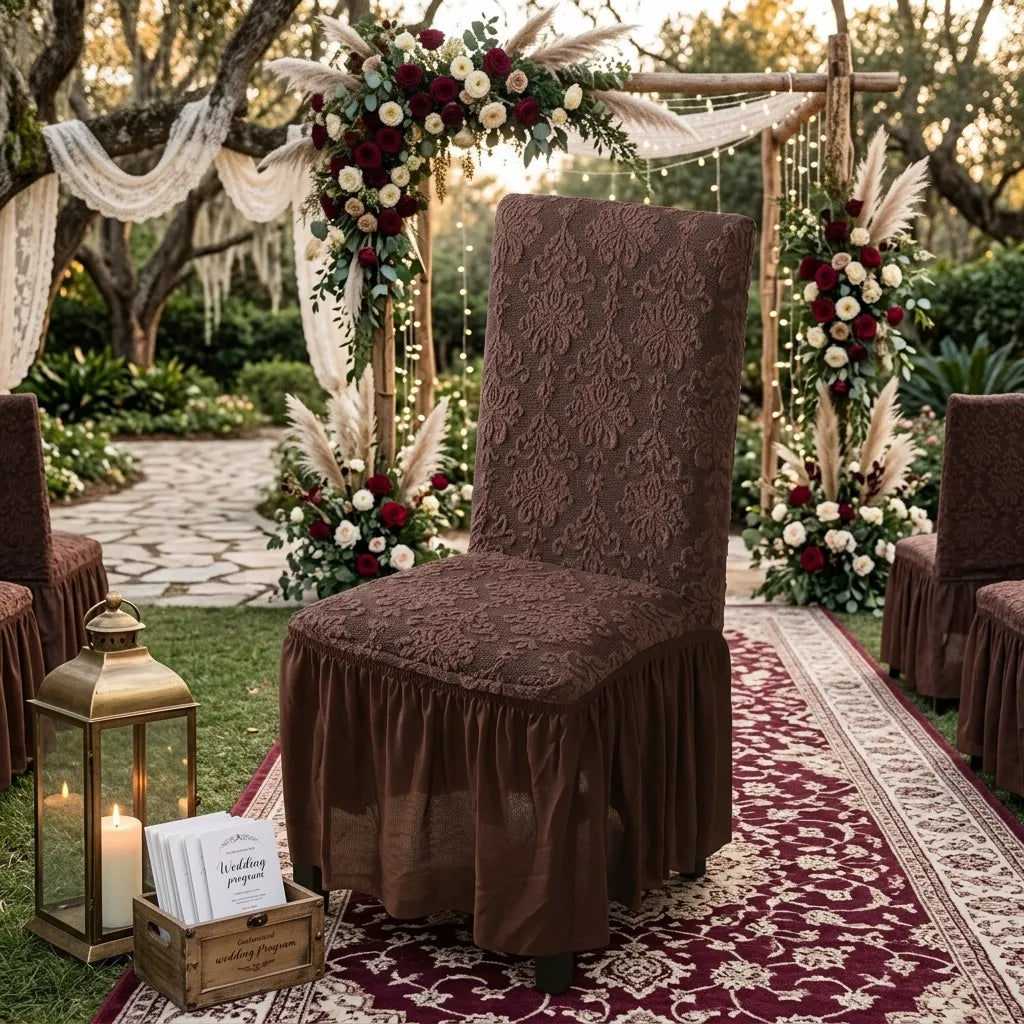Housse de chaise Mariage Chic Vintage Unique