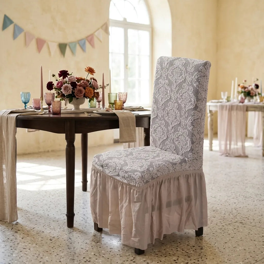 Housse de chaise Mariage Vintage à Motif