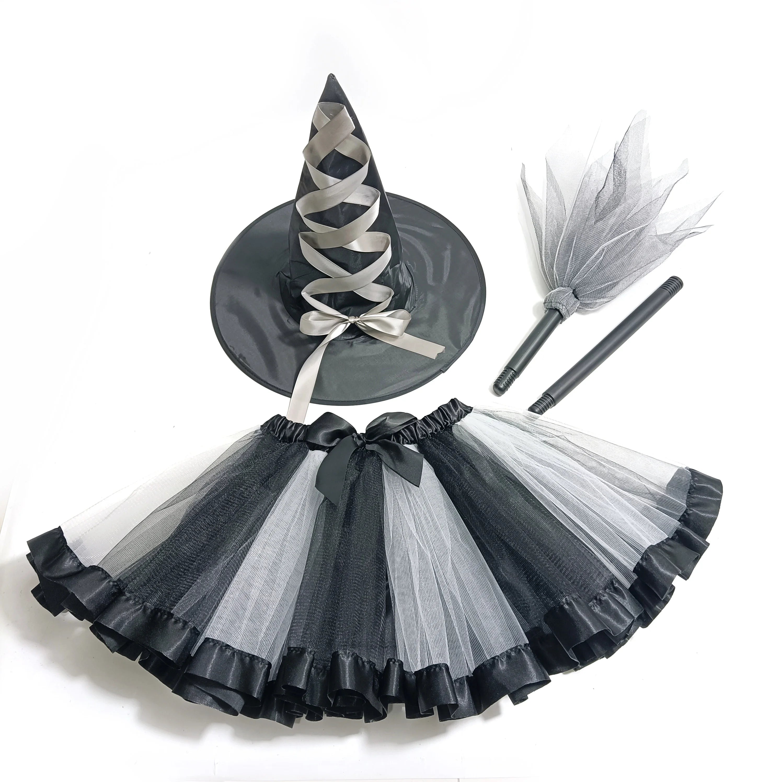 Jupe pour Sorcière en Tulle Blanche Stylé