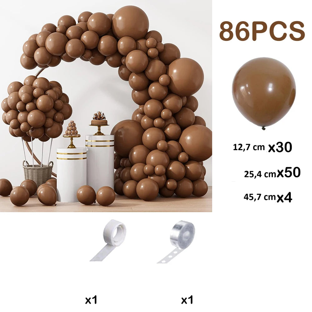 Kit Arche Ballons Marron Café Pratique