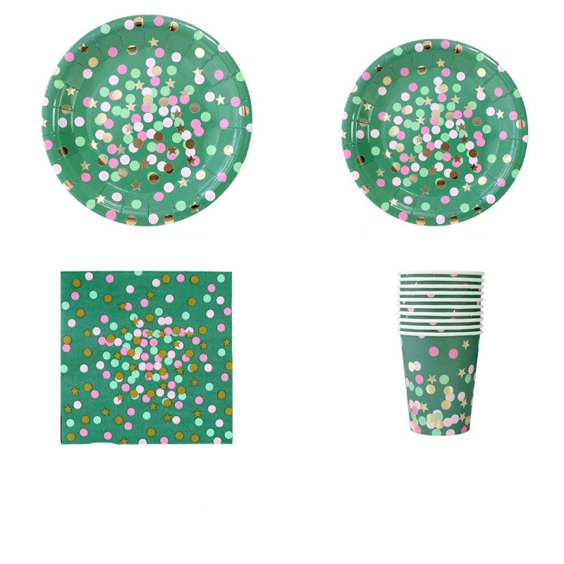 Kit Jetable Vert à Confettis Unique