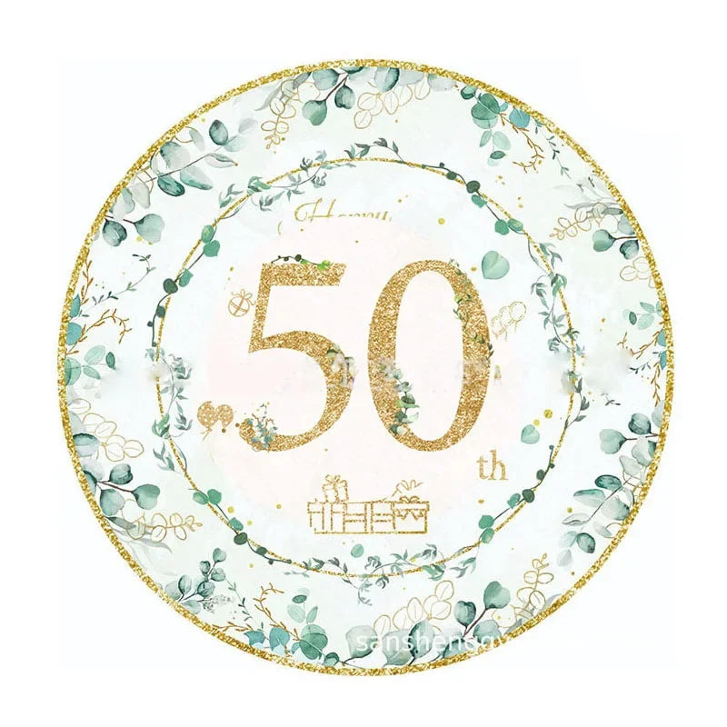 Kit Vaisselle Jetable 50th Eucalyptus