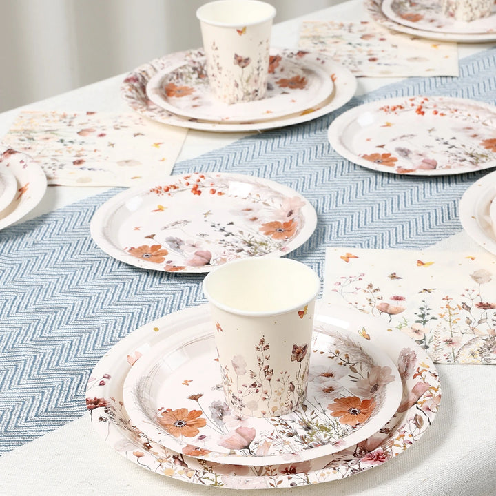 Kit Vaisselle Jetable Ambiance Printanière