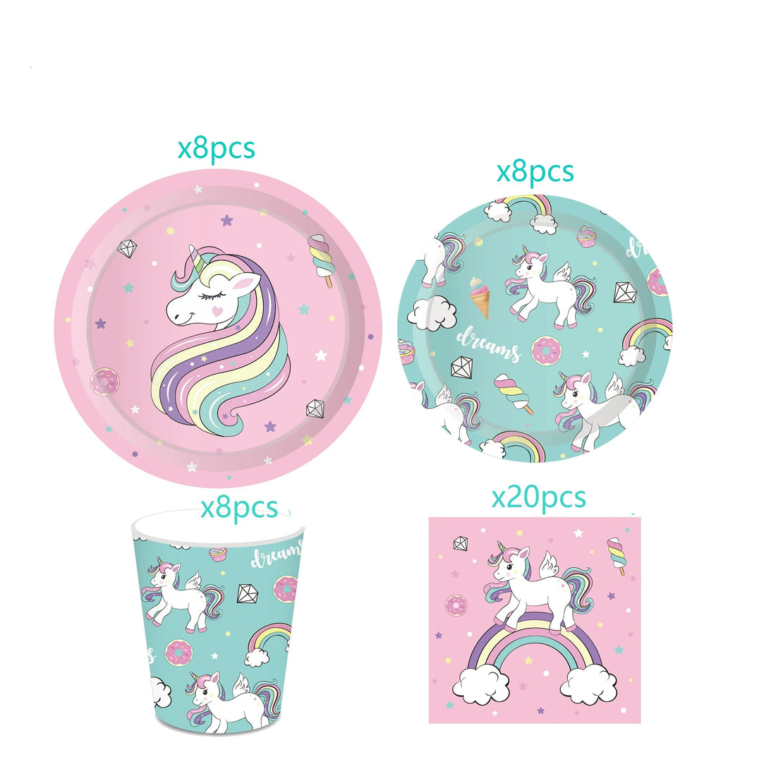 Kit Vaisselle Licorne