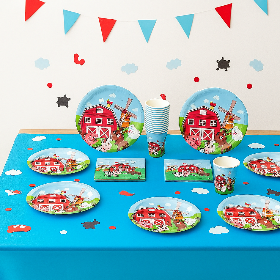Kit Vaisselle Thème Ferme