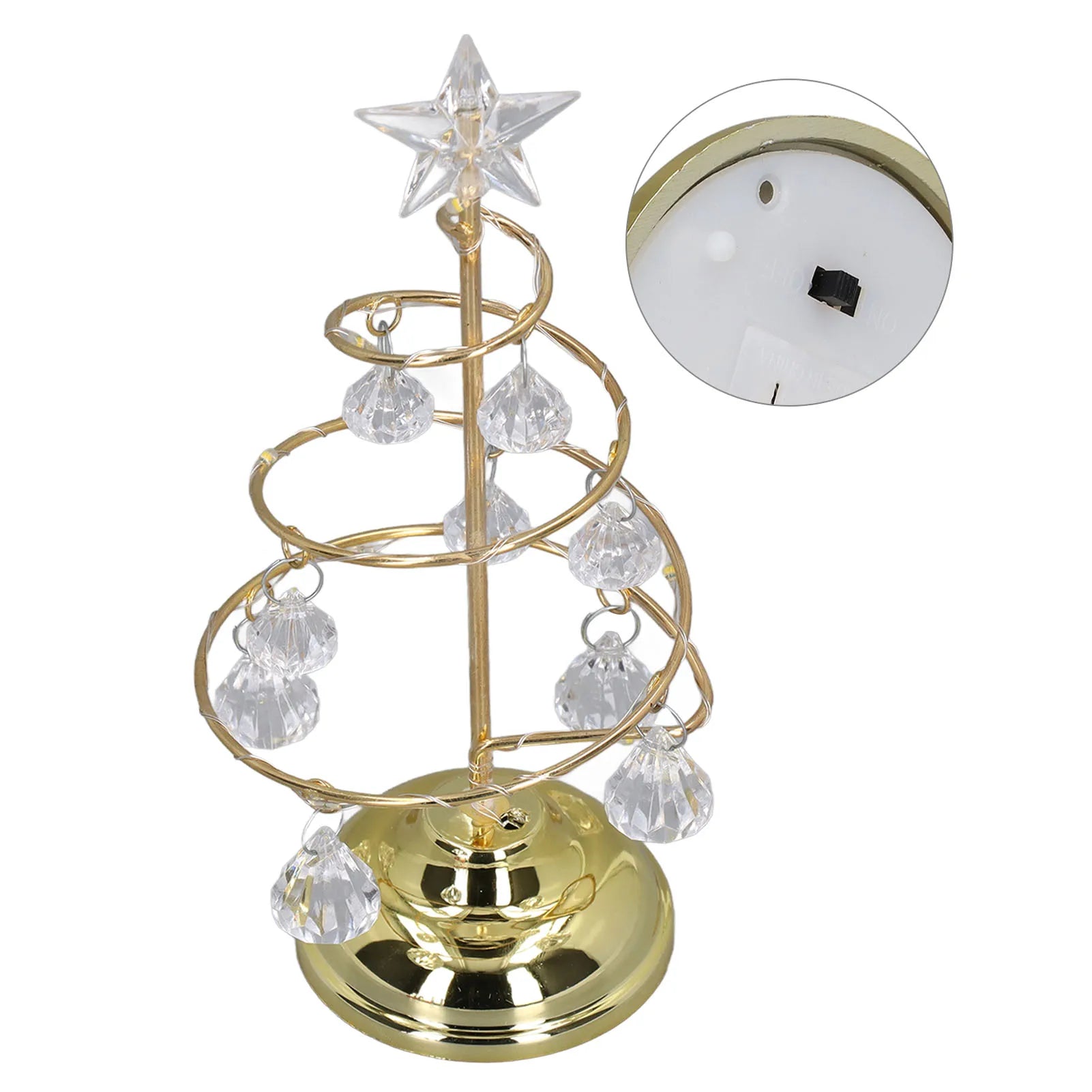 Lampe Sapin de Noël Décorative en Fer Elégant
