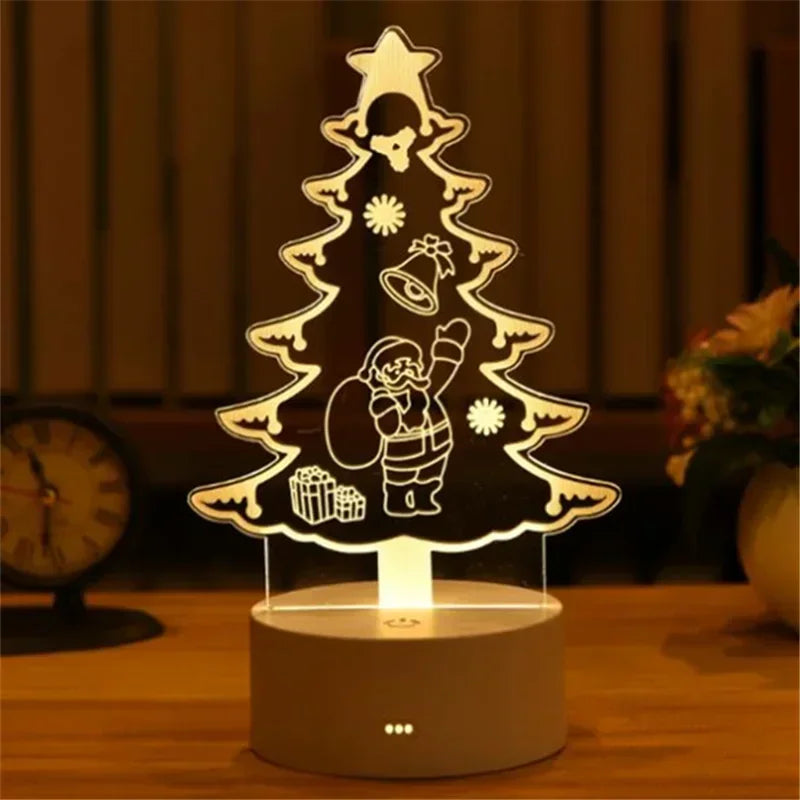 Lampe Sapin de Noël en Acrylique