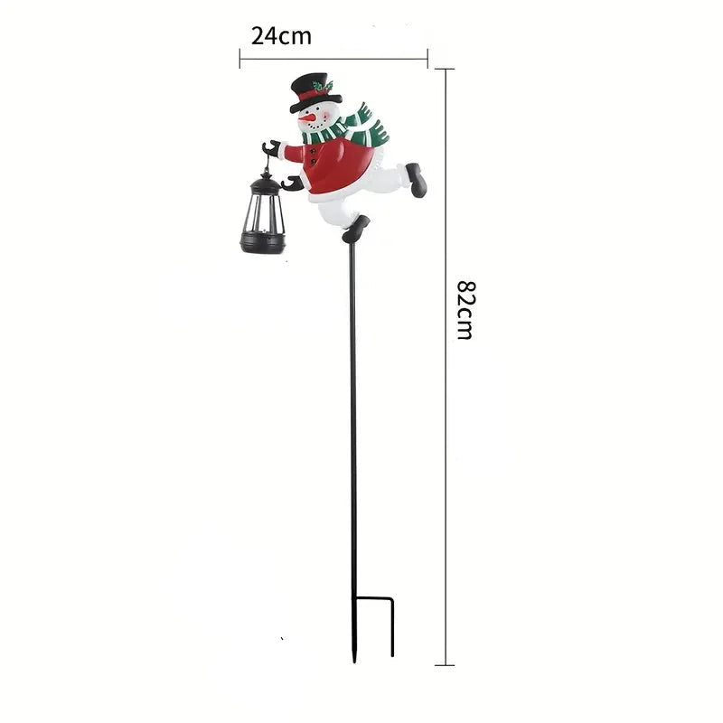 Lampe Solaire Bonhomme de Neige Originale Mignon