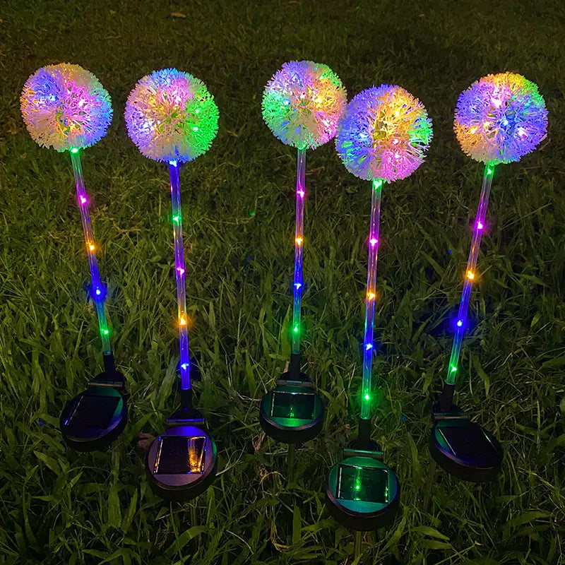 Lampe Solaire Pissenlit Multicolore Design