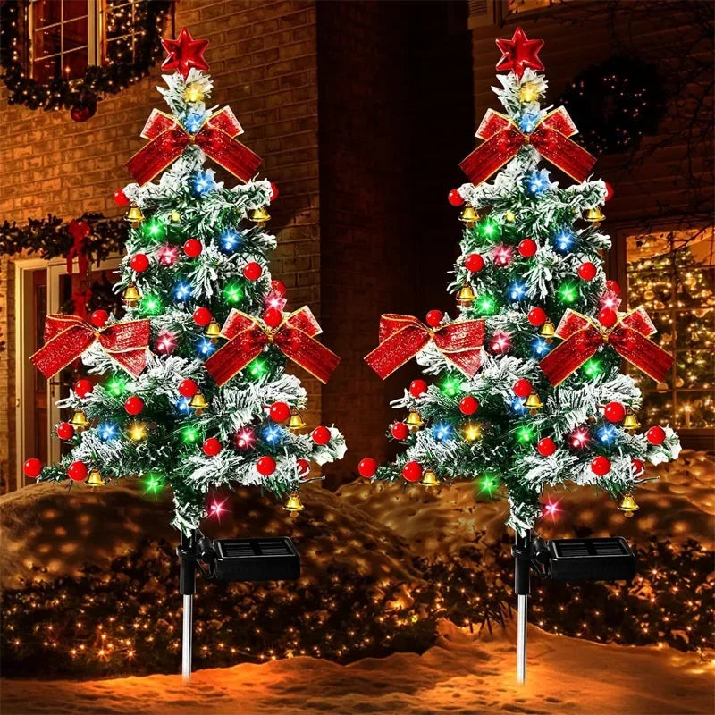 Lampe Solaire Sapin de Noël 