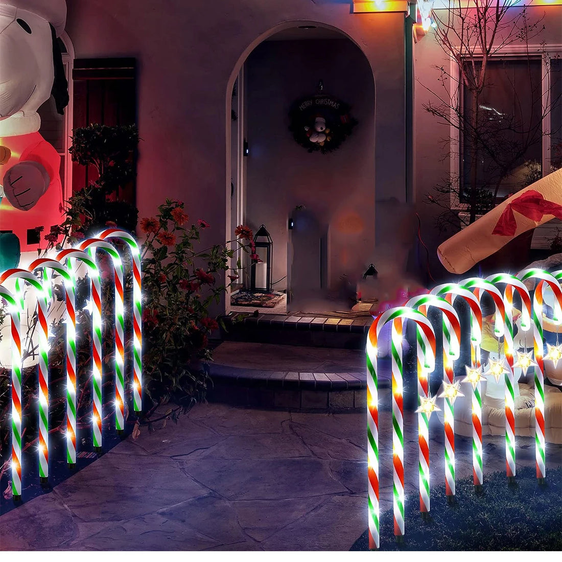 Lampes Solaires Sucre D’Orge Elégante Stylé