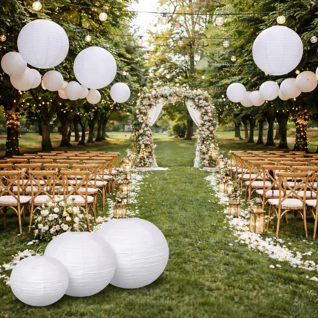 Lampion Blanc Mariage