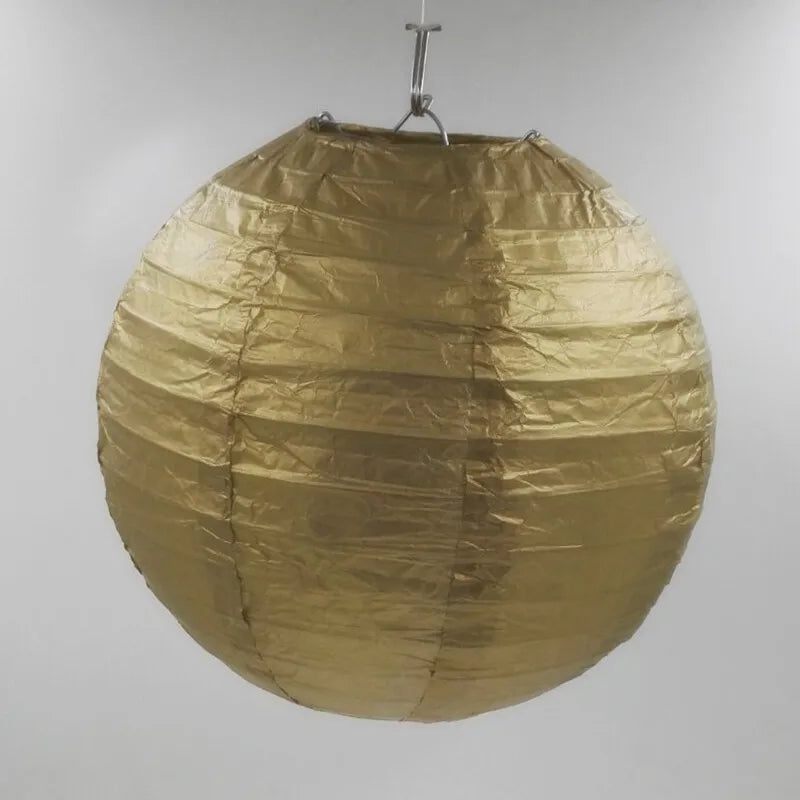 Lampion Mariage Doré Minimaliste