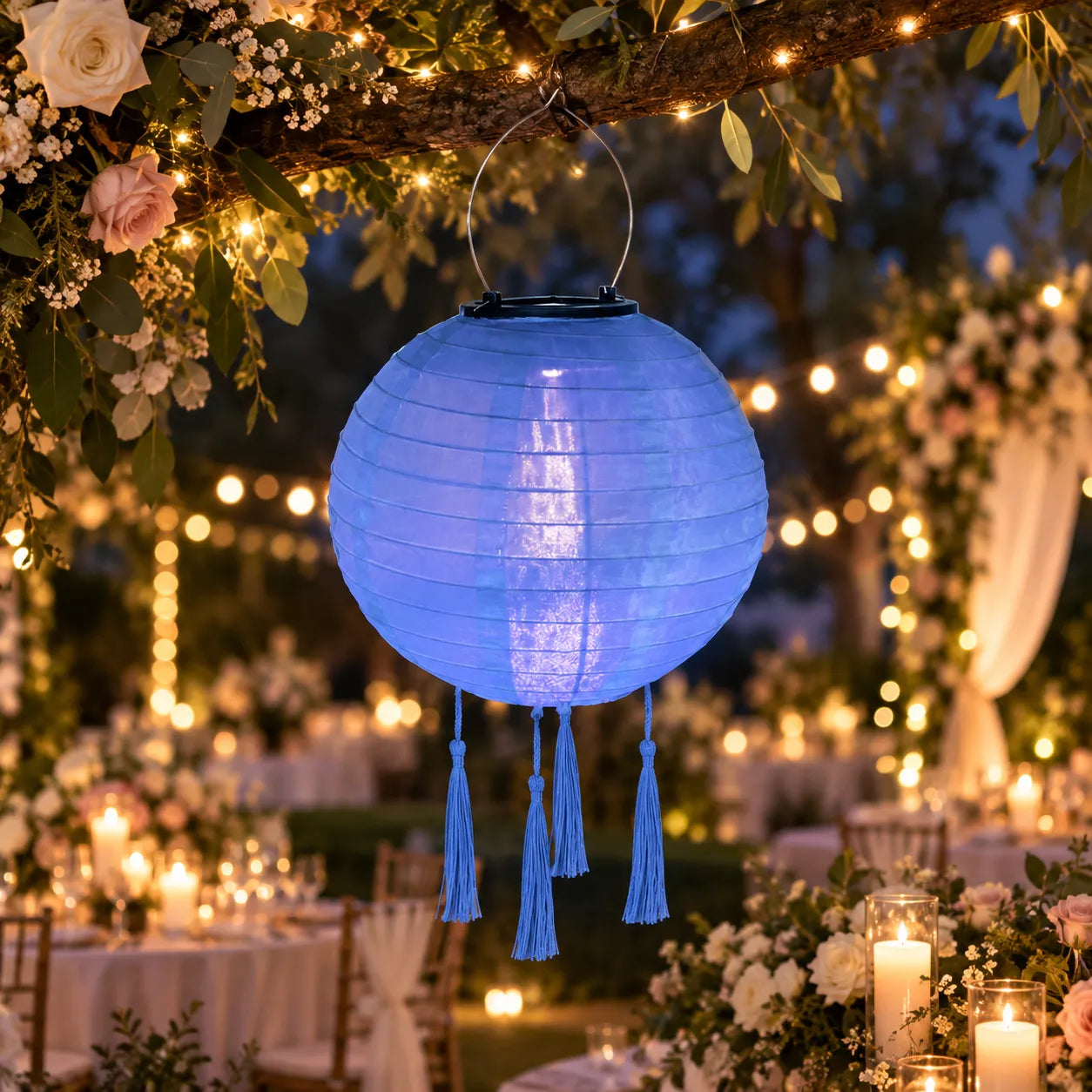 Lampion Mariage Lumineux Violet unique