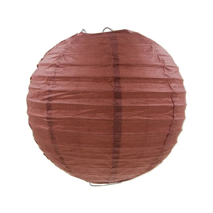 Lampion Mariage Marron Minimaliste