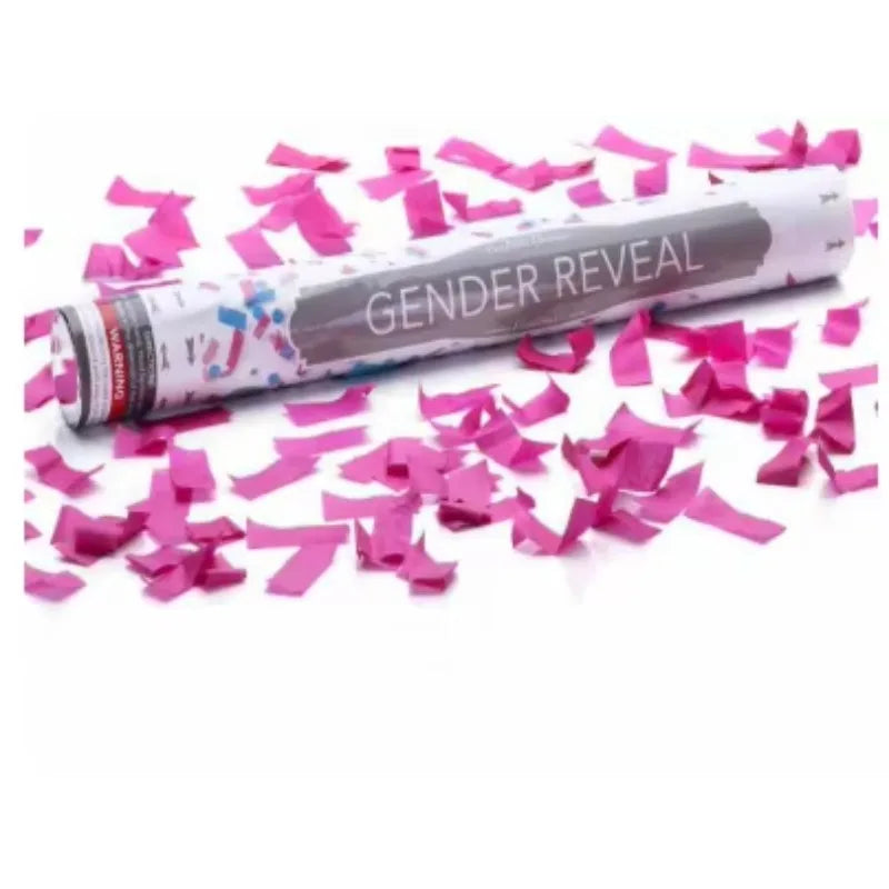 Lanceur à Confettis Babyshower Rose Festif