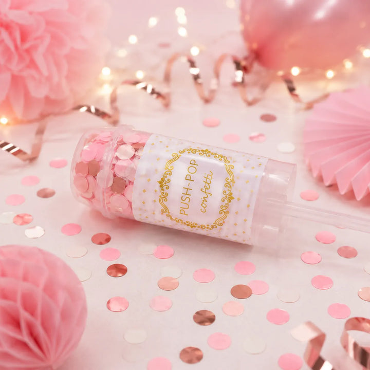 Lanceur à Confettis Festifs Roses