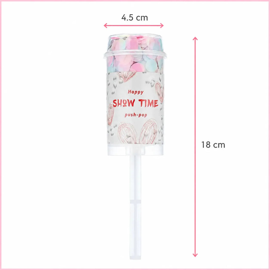 Lanceur à Confettis Rose et Bleu Moderne
