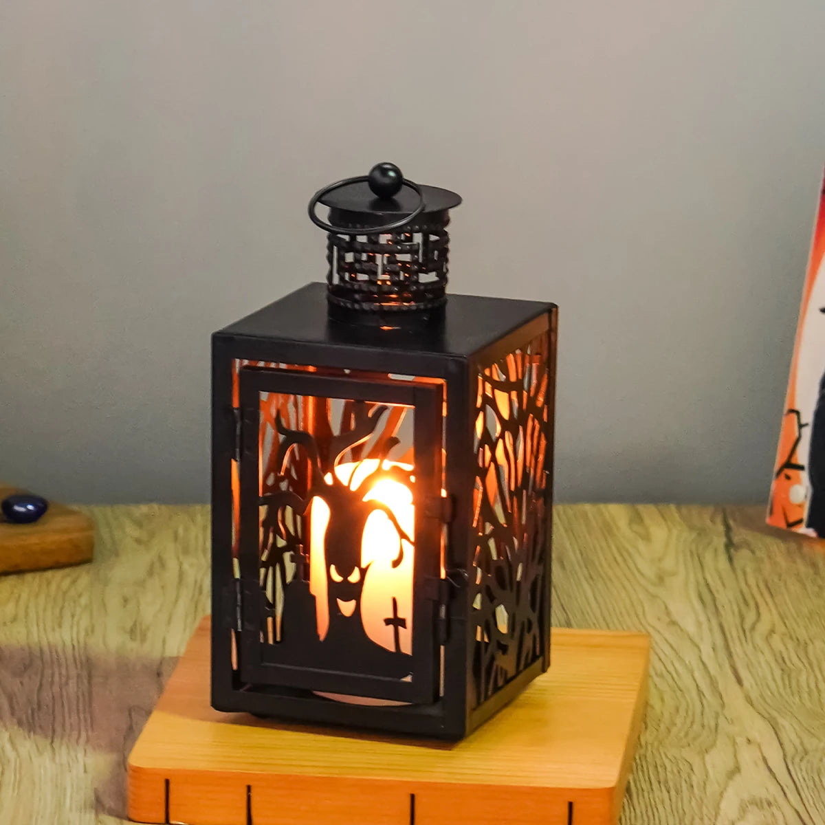 Lanterne Halloween Design en Fer stylé