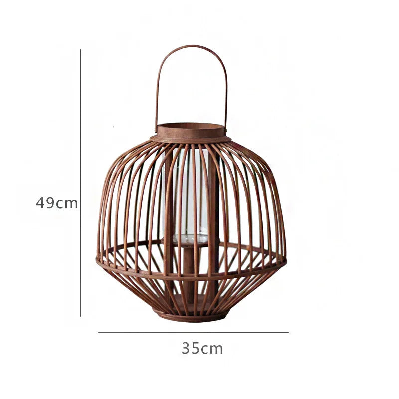 Lanterne Marron en Bambou Durable