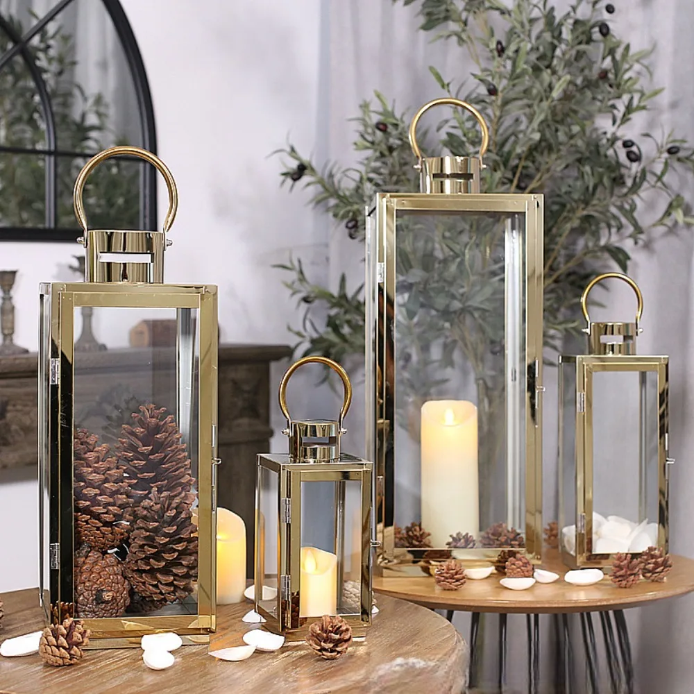 Lanterne Minimaliste Gold