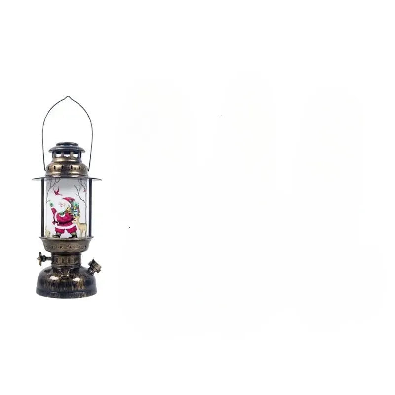 Lanterne au Design Rétro Père Noël raffinée