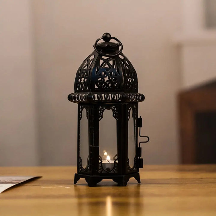 Lanterne en Fer Noire