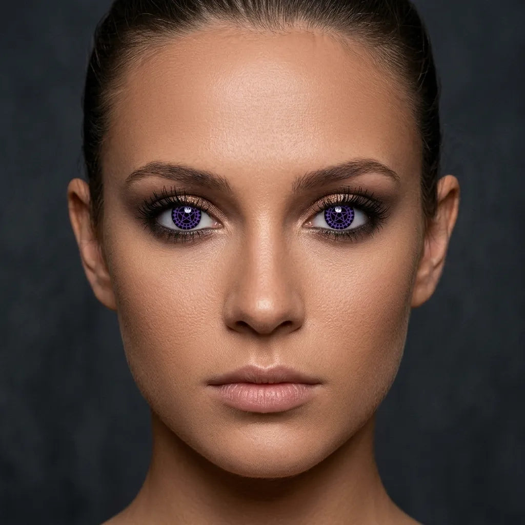 Lentille Halloween Etoile Violette Cool