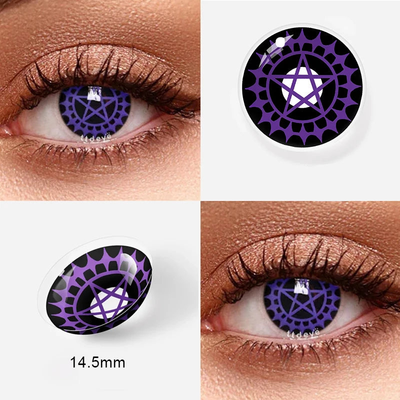 Lentille Halloween Etoile Violette Design
