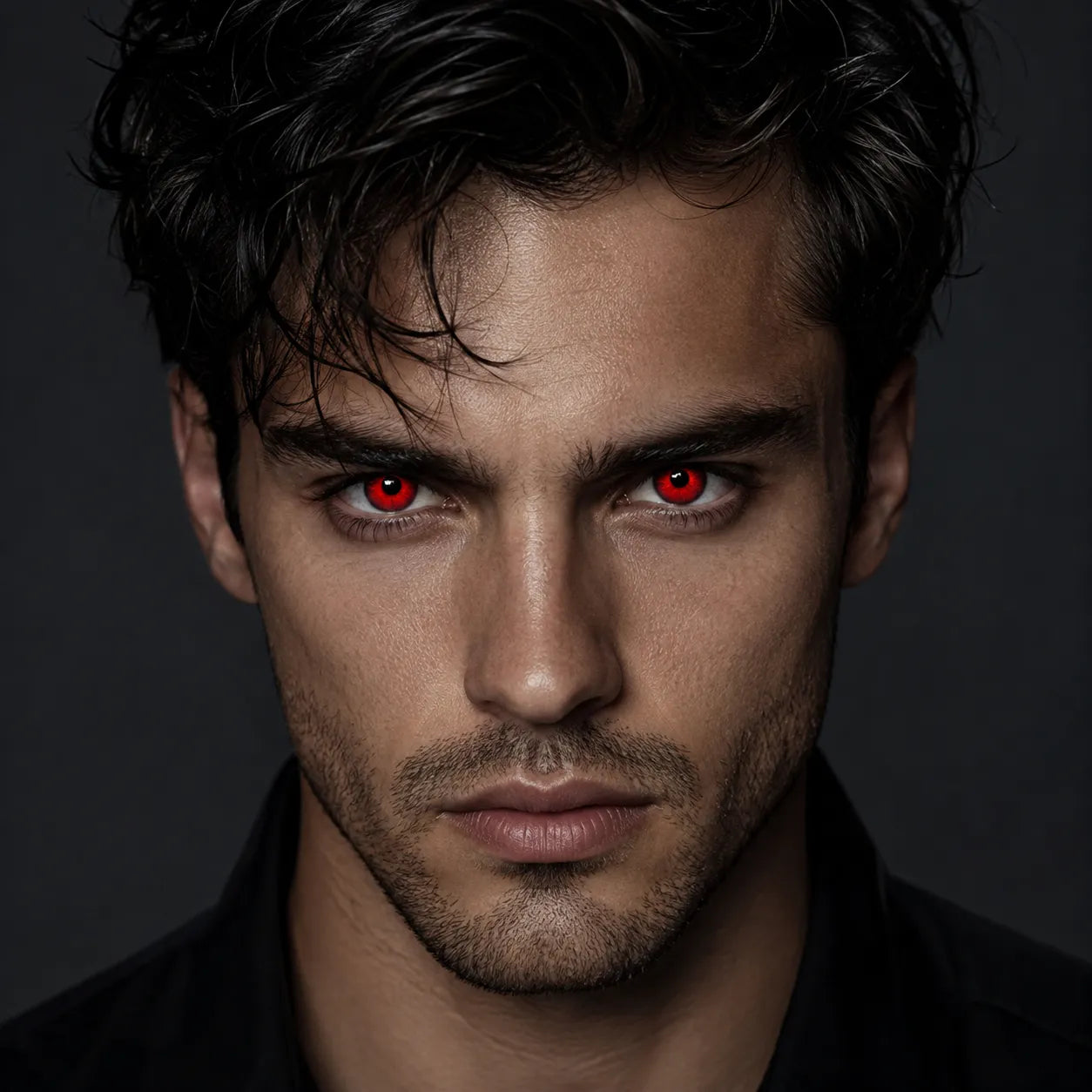 Lentilles Rouges pour Halloween stylé