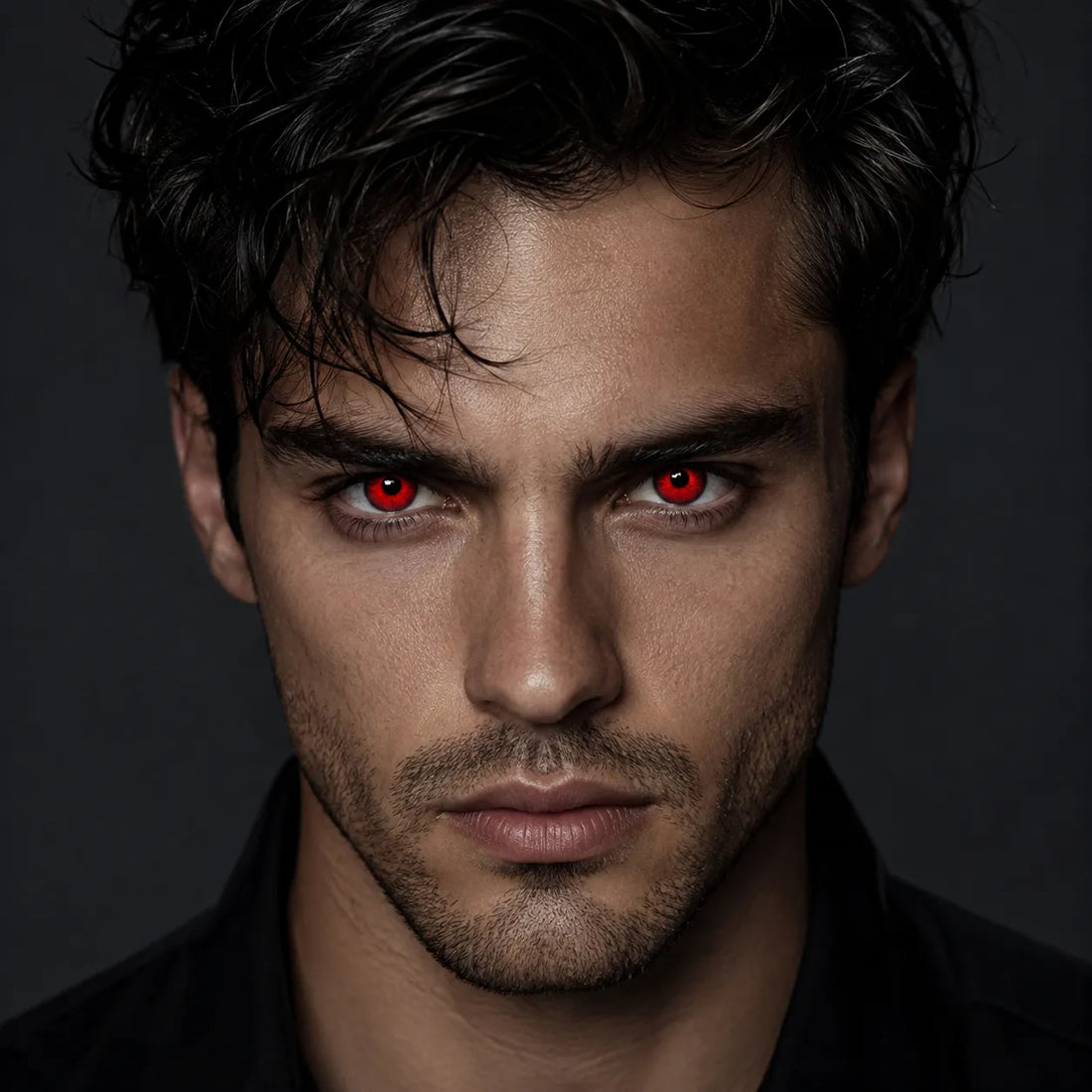 Lentilles Rouges pour Halloween stylé